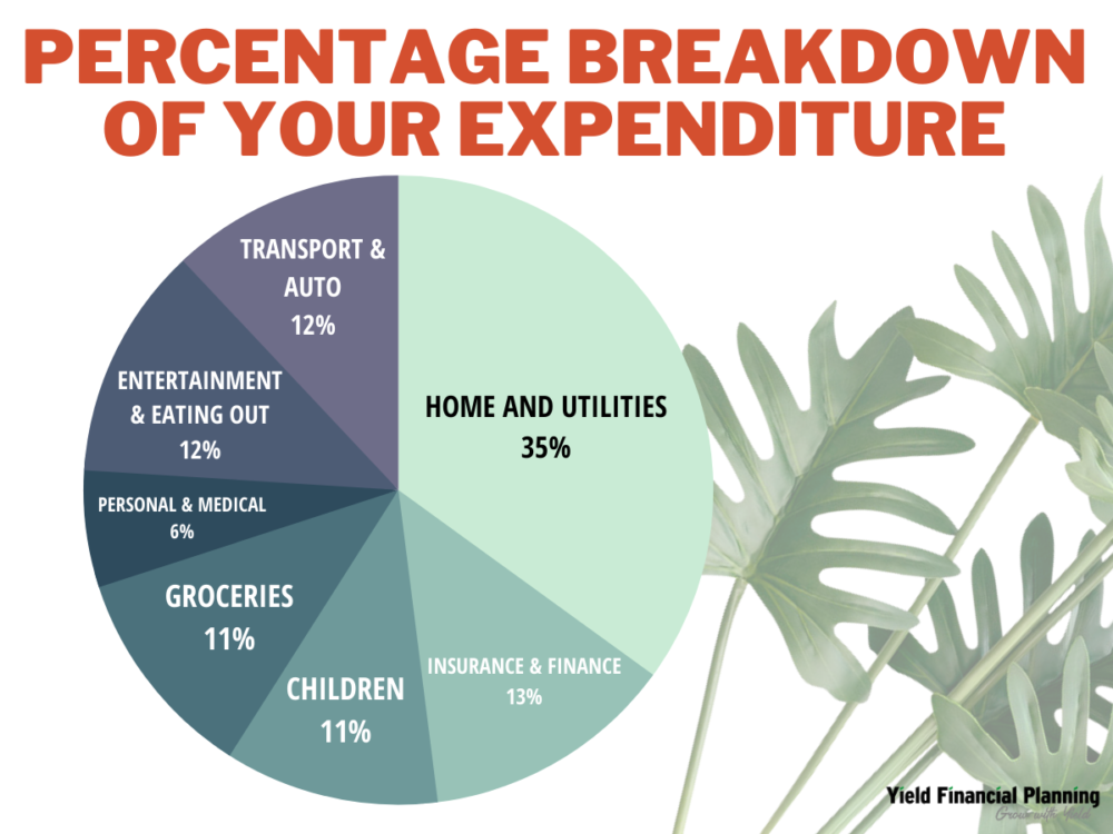 breakdown of the average persons expenditure