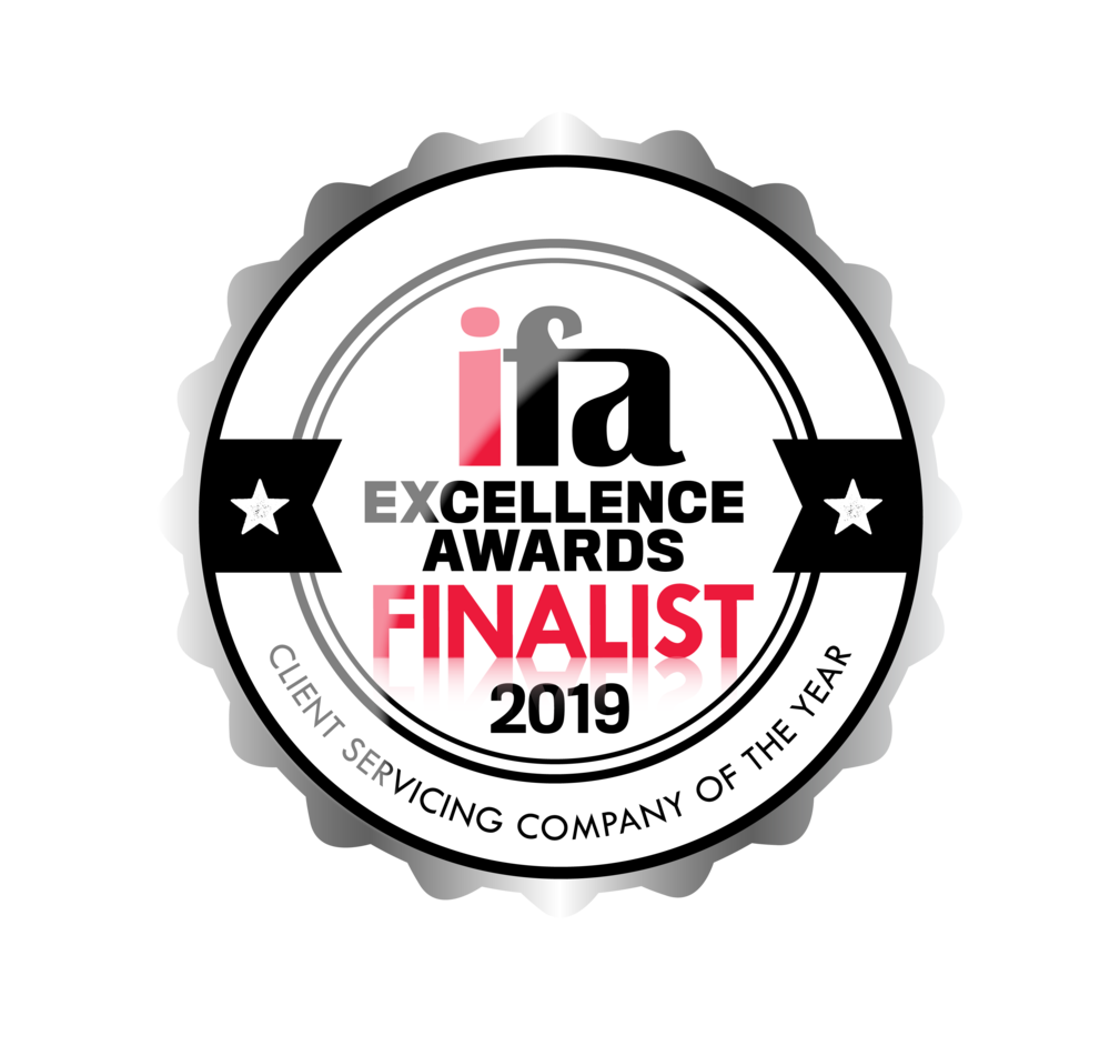 IFA Excellence Awards Finalist 2019 logo - Client Servicing Company of the year 